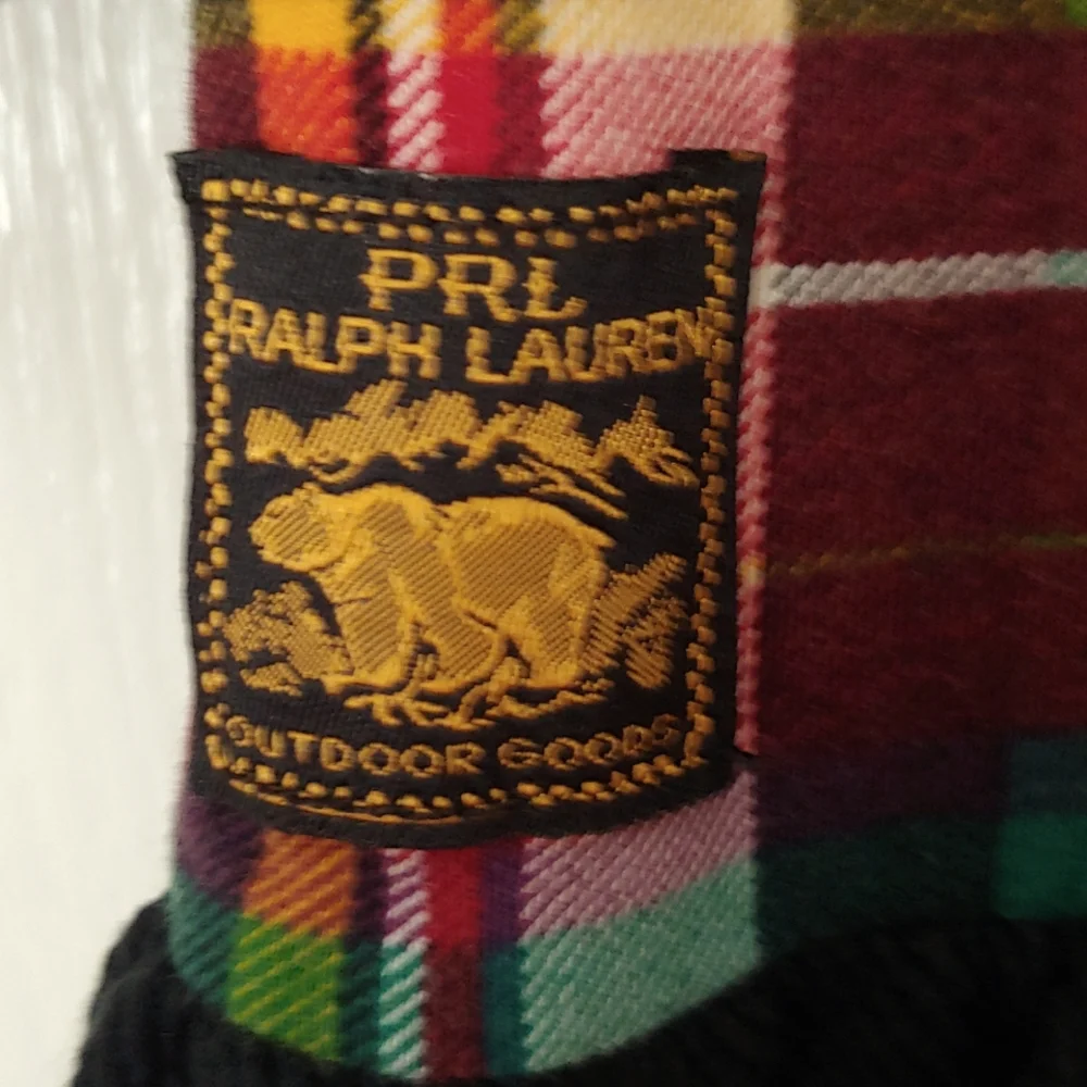 Ralph Lauren Plaid Ruffled Bottom Dress. Size Large 12-14. Holiday. Portrait